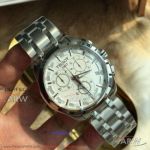 Perfect Replica Tissot Couturier Chronograph Silver Dial 41 MM Swiss Quartz Watch T035.617.11.031